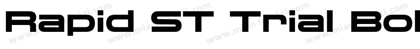 Rapid ST Trial Bold Extended字体转换